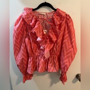 NWT Ulla Johnson kalila blouse bougainvillea